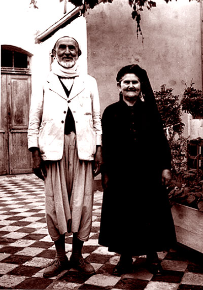 זוג יהודים באלגירה –המאה ה19- באדיבות בית התפוצות